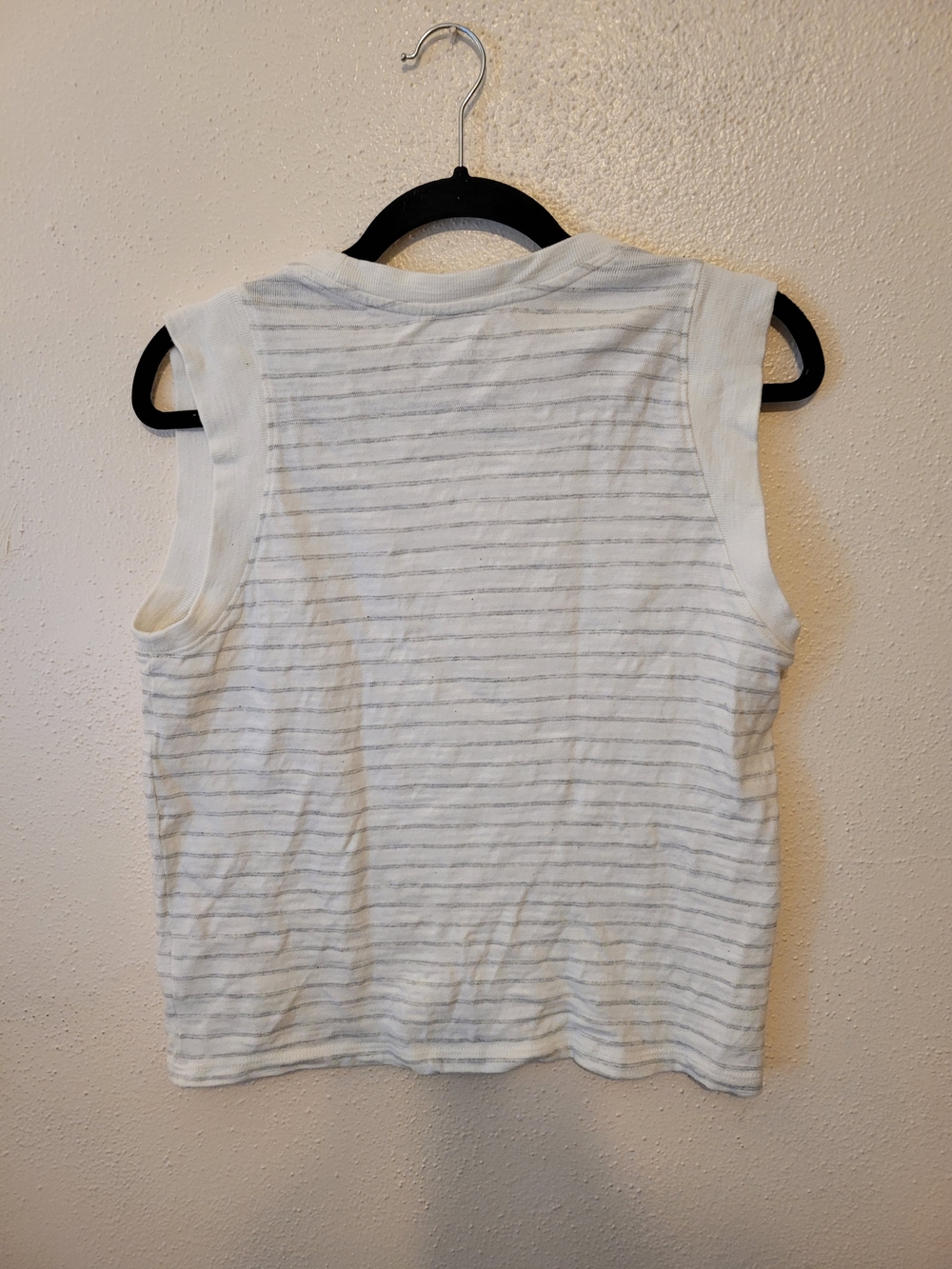 Faherty Sunwashed Slub Muscle Tank Organic Cotton Striped Top Size S - Picture 5 of 6